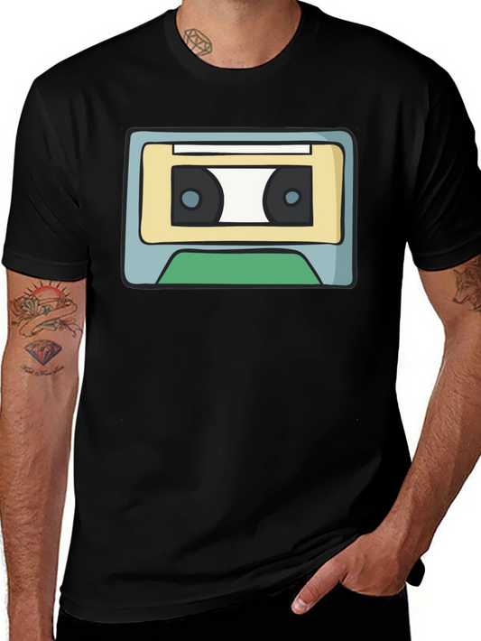 Retro Cassette Tape Graphic T-Shirt - Classic Music Lover Tee