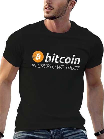 Bitcoin Crypto Trust Black Graphic Tee