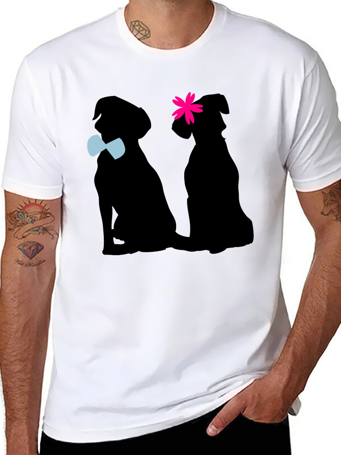 Dog Lover T-Shirt: Dapper Dog Pair