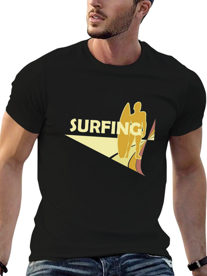 Surfing Graphic T-Shirt - Retro Style