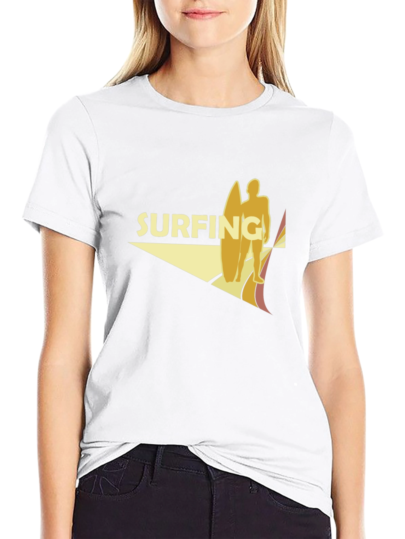 Surfing Graphic T-Shirt - Retro Style