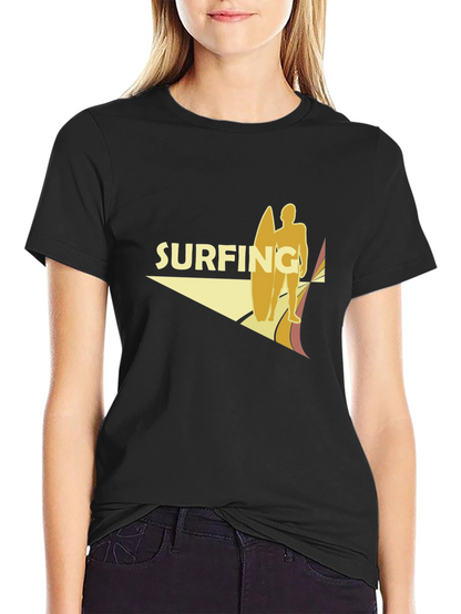 Surfing Graphic T-Shirt - Retro Style