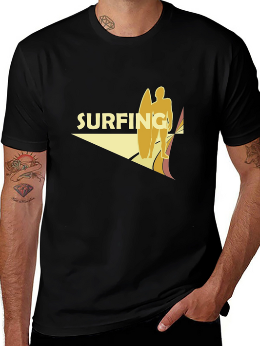 Surfing Graphic T-Shirt - Retro Style