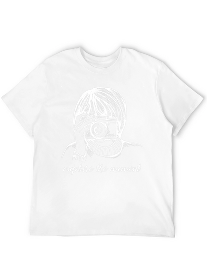 Capture The Moment Graphic Tee - Stylish Black T-Shirt