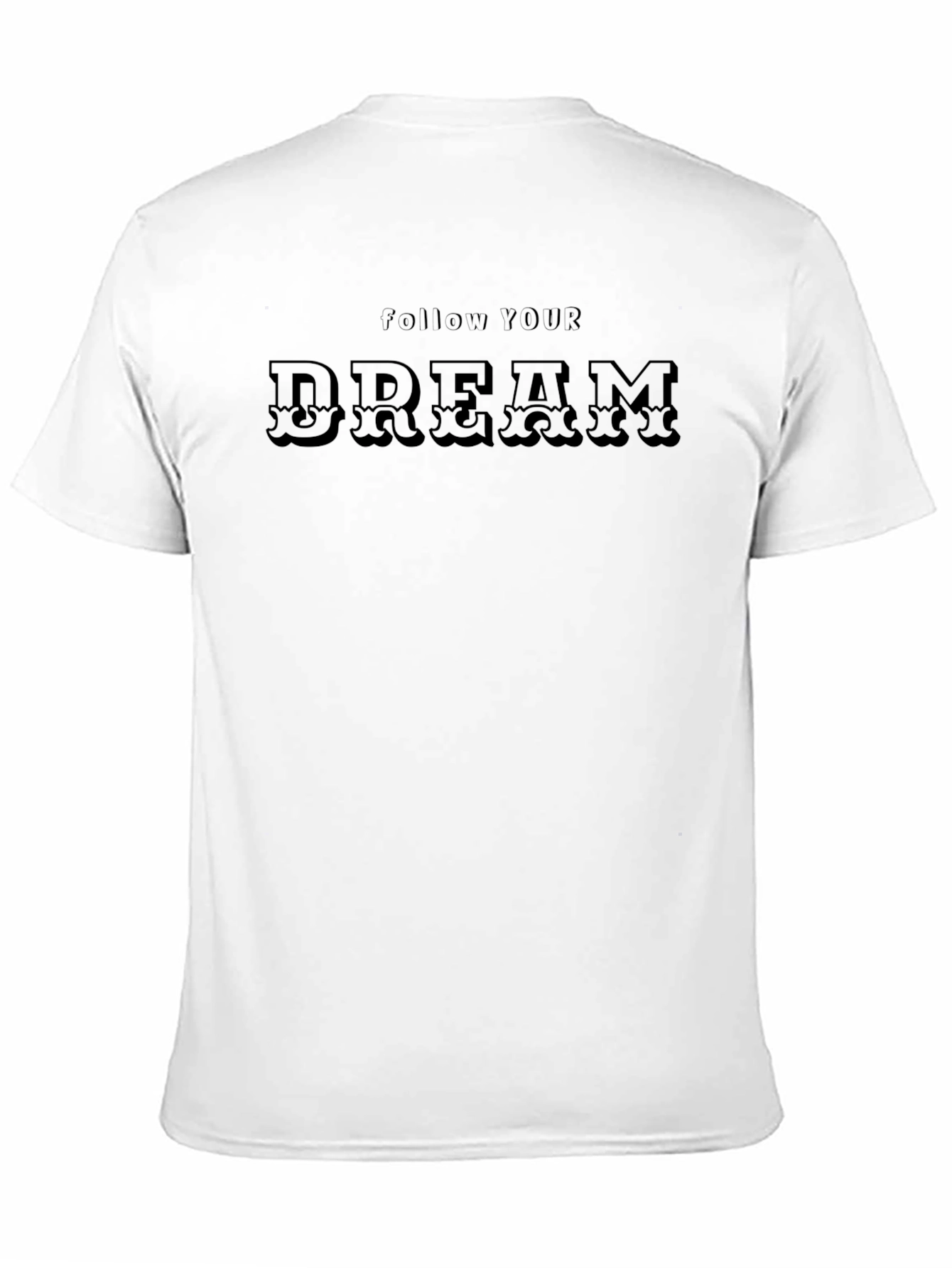Follow Your Dream Black Graphic Tee