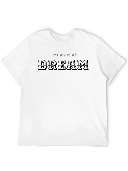 Follow Your Dream Black Graphic Tee