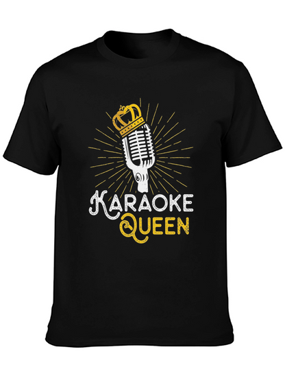 Karaoke Queen Black T-Shirt
