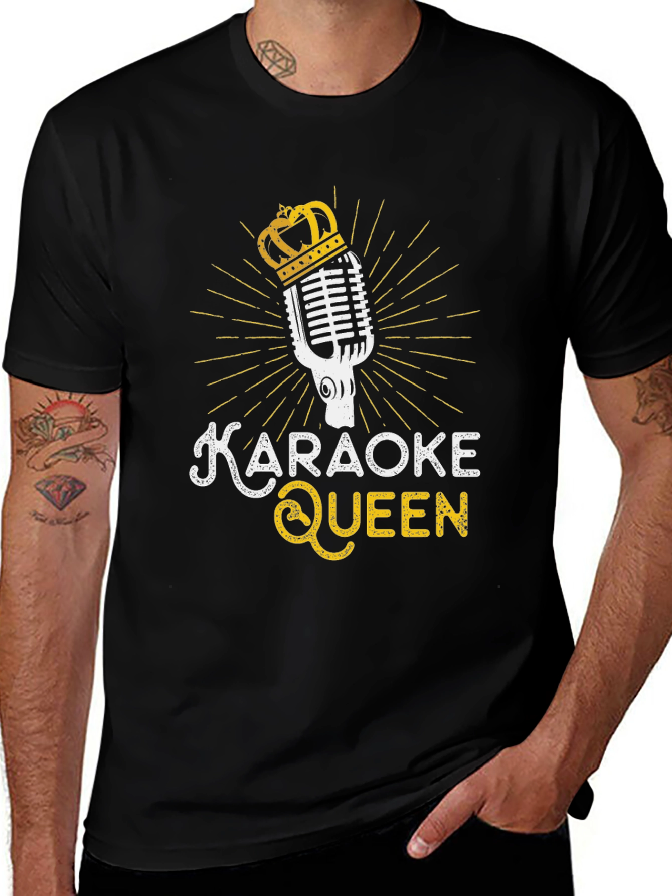 Karaoke Queen Black T-Shirt