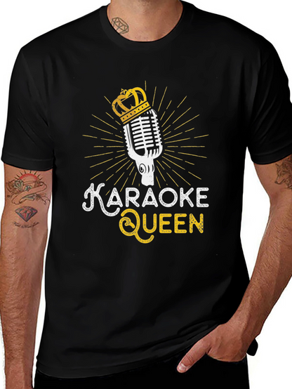 Karaoke Queen Black T-Shirt