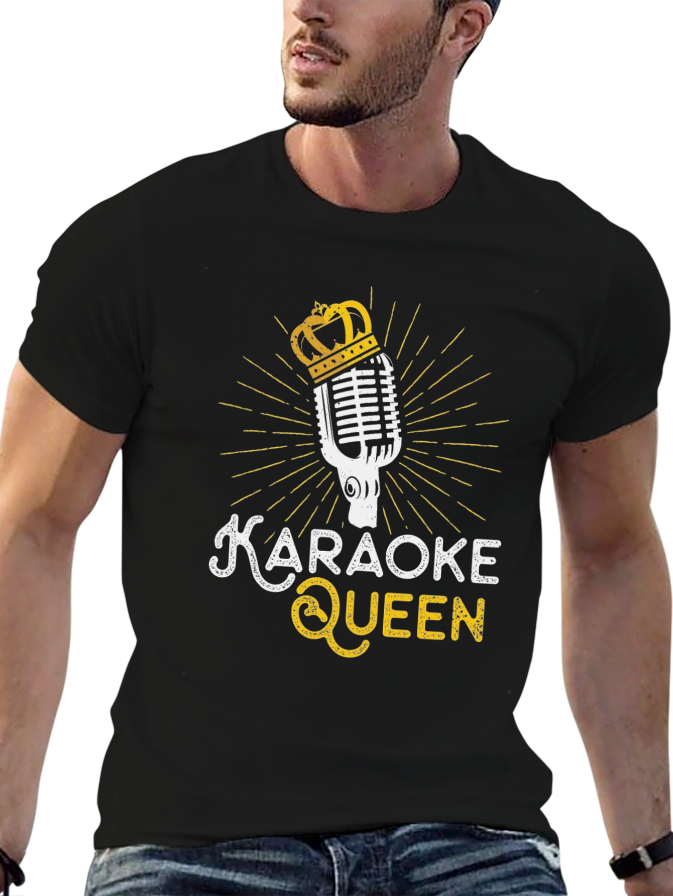 Karaoke Queen Black T-Shirt