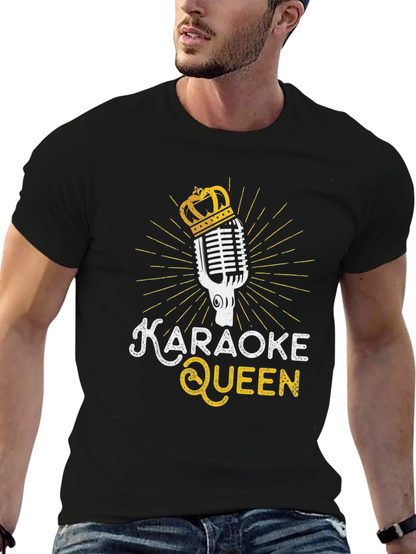 Karaoke Queen Black T-Shirt