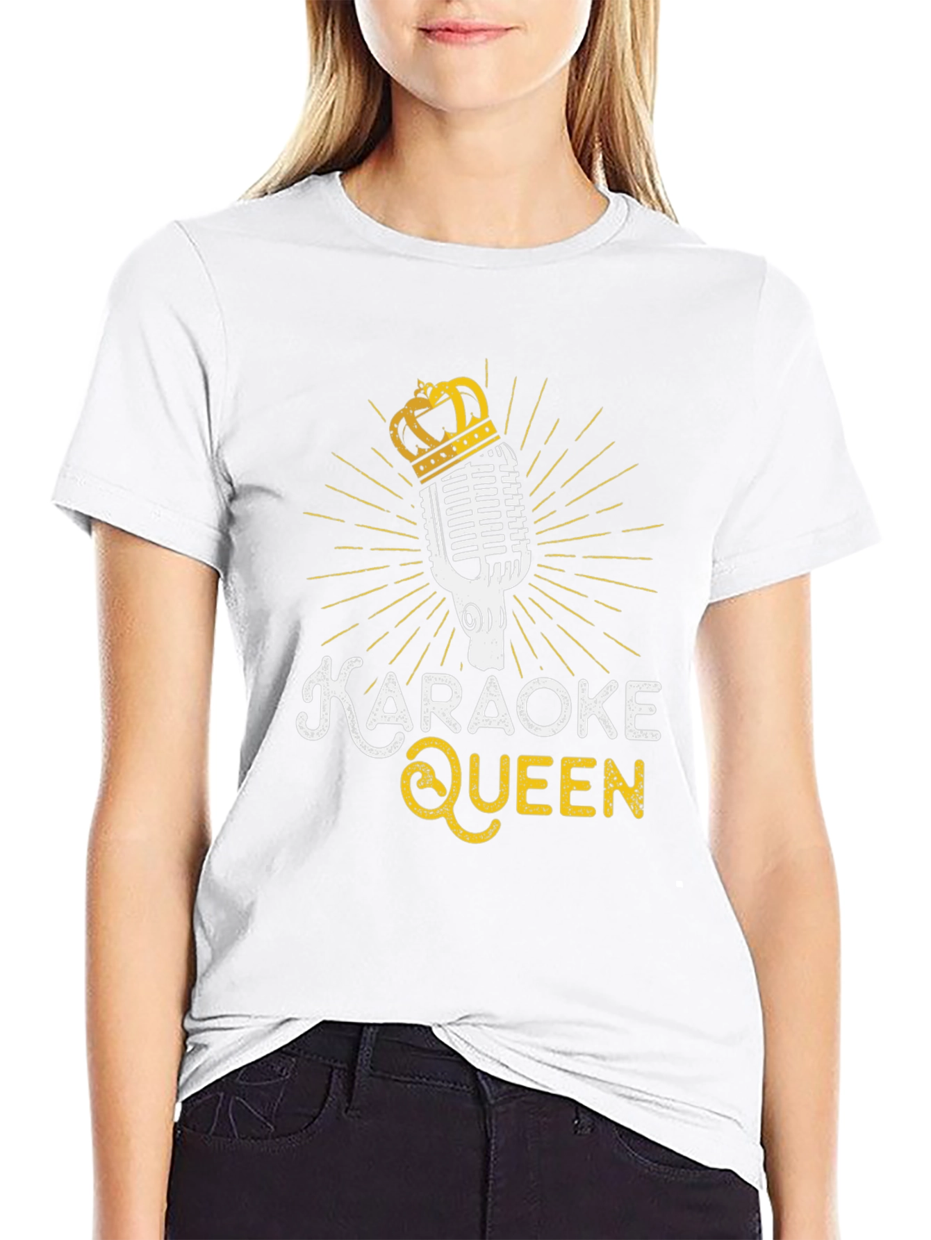 Karaoke Queen Black T-Shirt