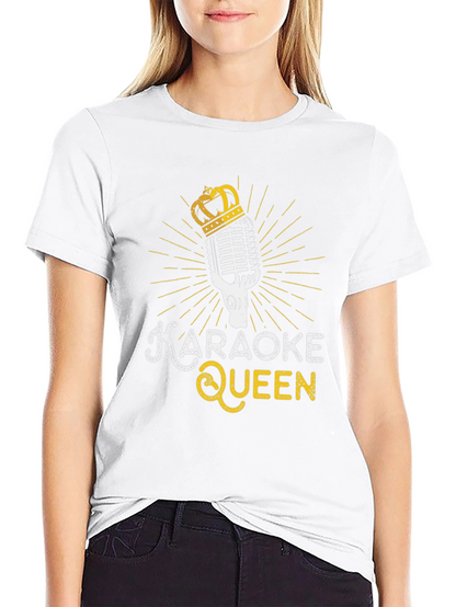 Karaoke Queen Black T-Shirt