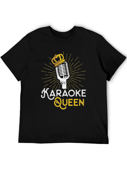 Karaoke Queen Black T-Shirt