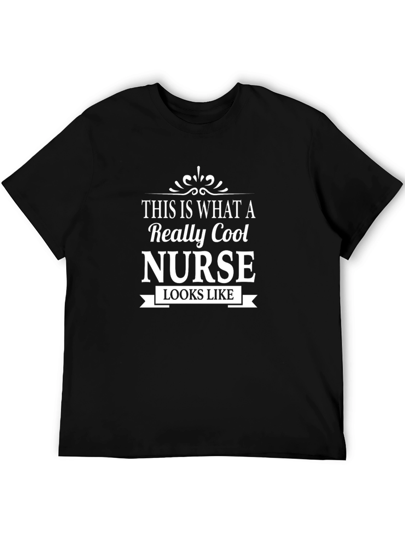 Cool Nurse Graphic T-Shirt - Black