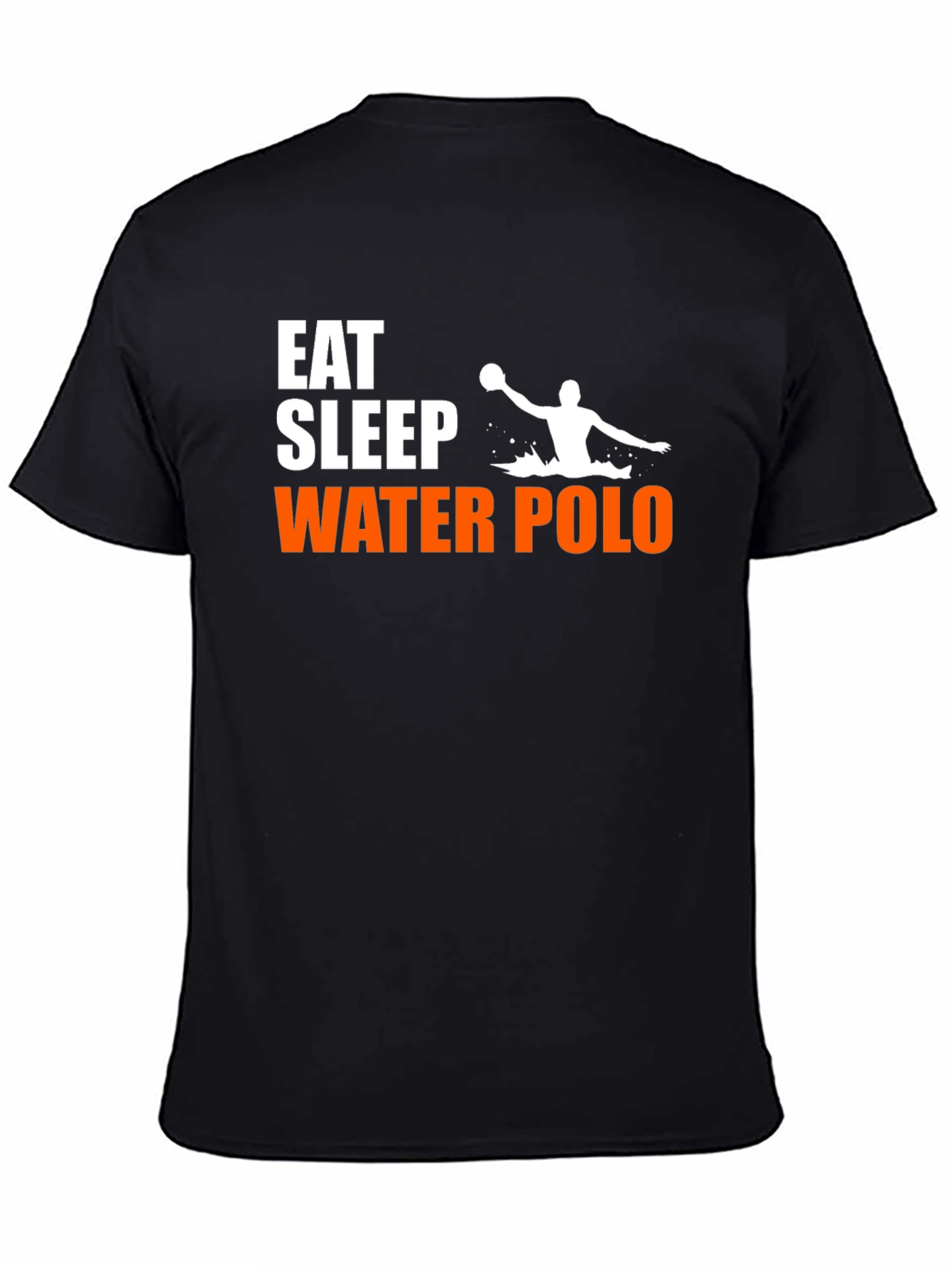 Eat Sleep Water Polo T-Shirt - Black Graphic Tee