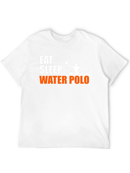 Eat Sleep Water Polo T-Shirt - Black Graphic Tee