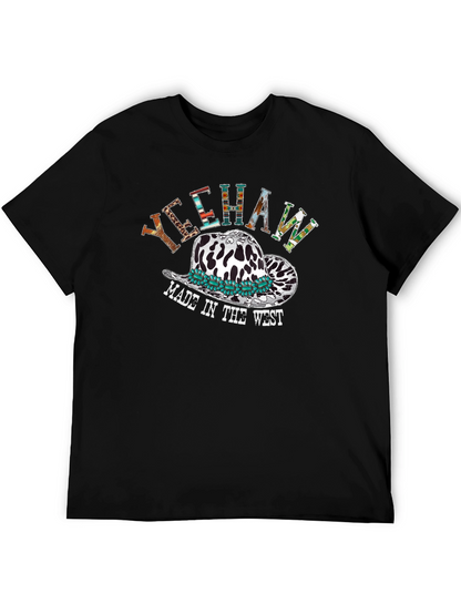 Yeehaw Cowboy Hat T-Shirt Western Graphic Tee