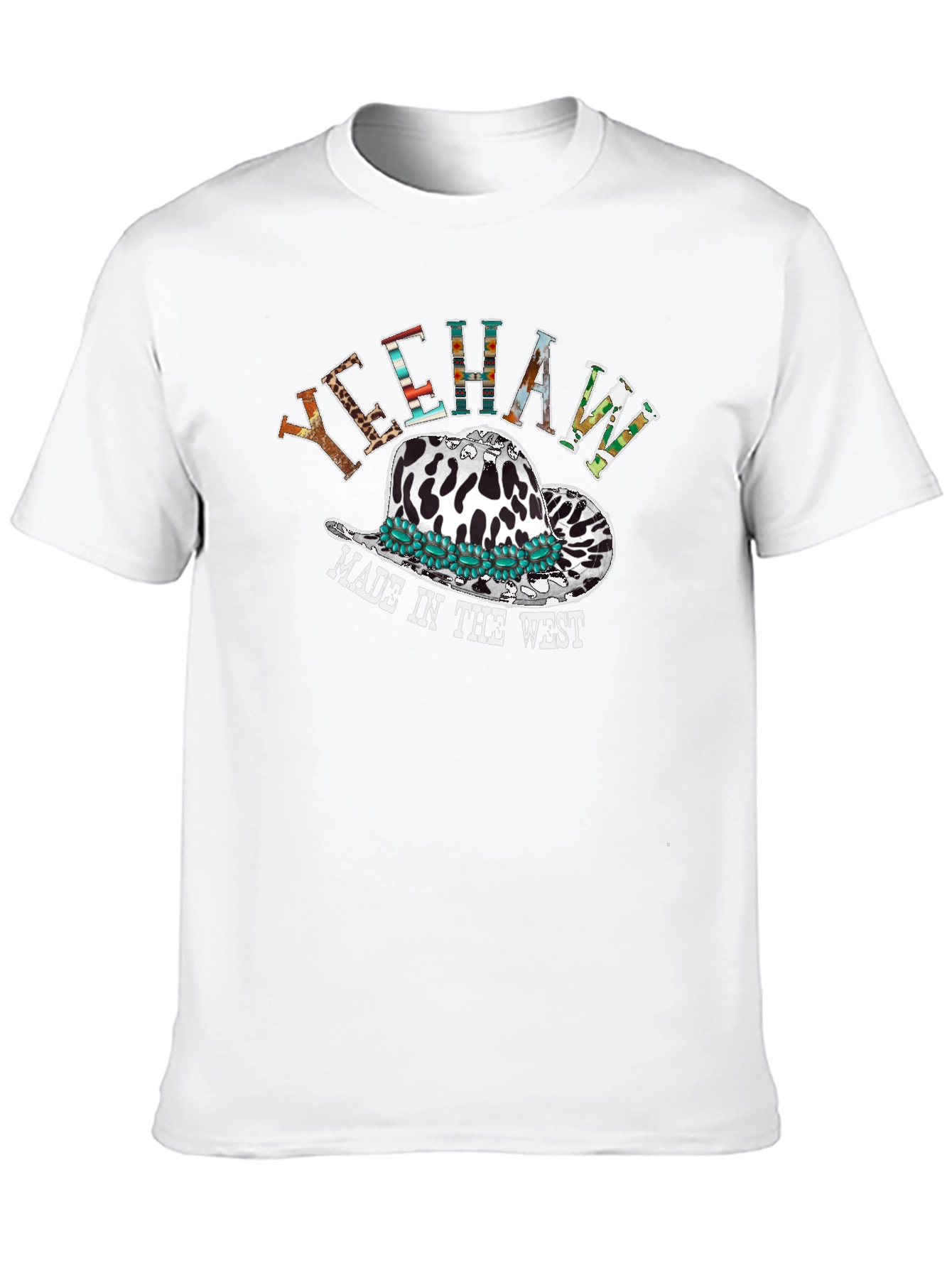 Yeehaw Cowboy Hat T-Shirt Western Graphic Tee