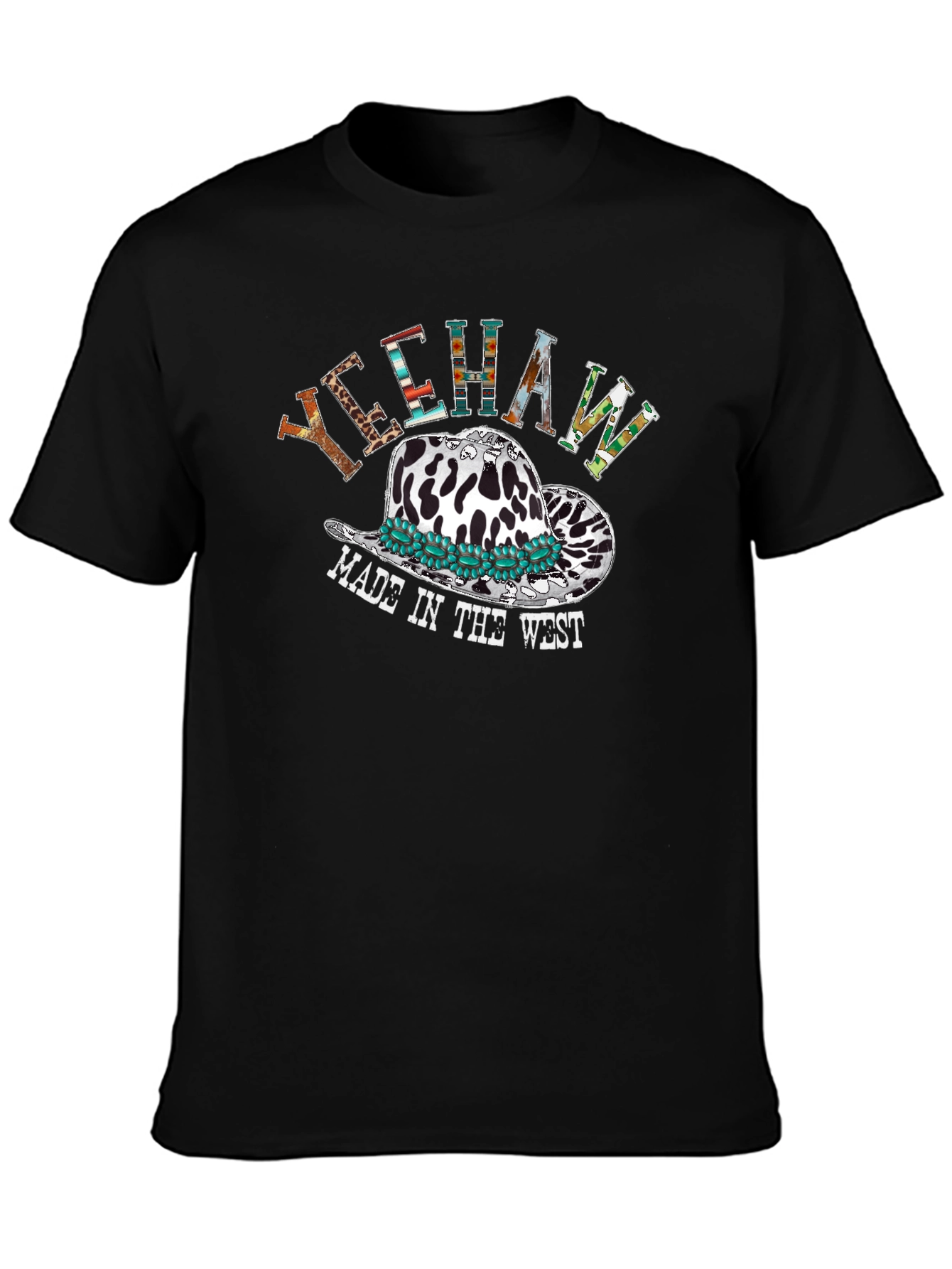 Yeehaw Cowboy Hat T-Shirt Western Graphic Tee