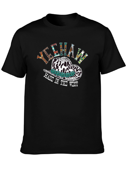Yeehaw Cowboy Hat T-Shirt Western Graphic Tee
