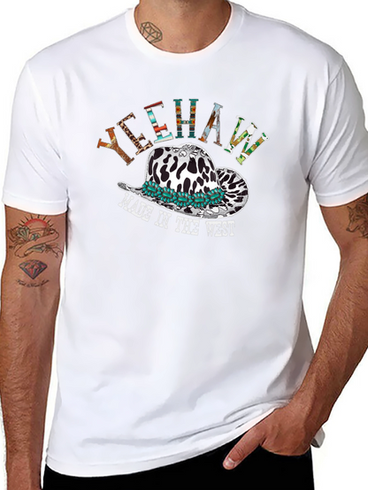 Yeehaw Cowboy Hat T-Shirt Western Graphic Tee