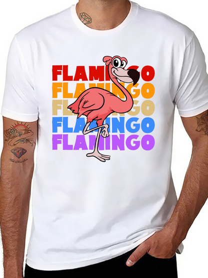 Retro Flamingo Graphic T-Shirt