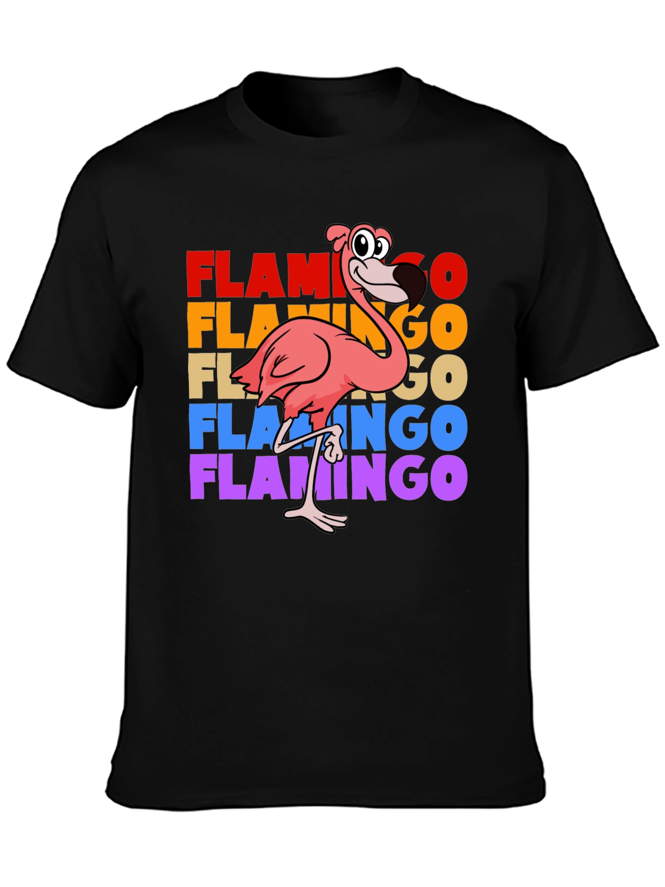 Retro Flamingo Graphic T-Shirt