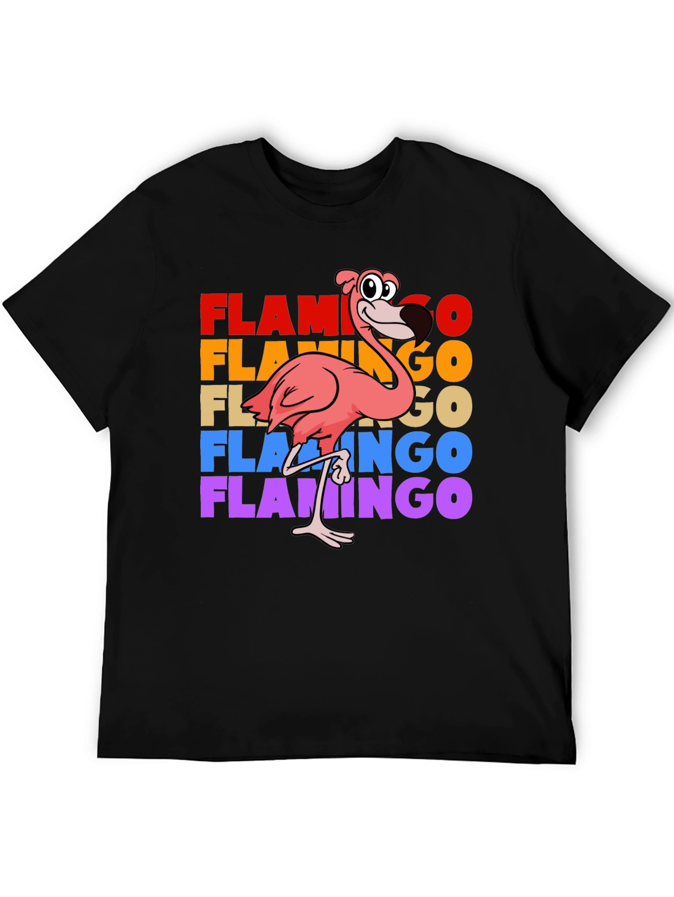 Retro Flamingo Graphic T-Shirt