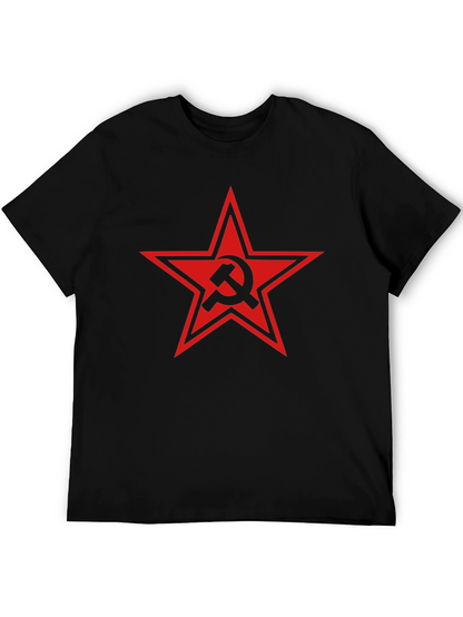 Hammer and Sickle Red Star Graphic Tee