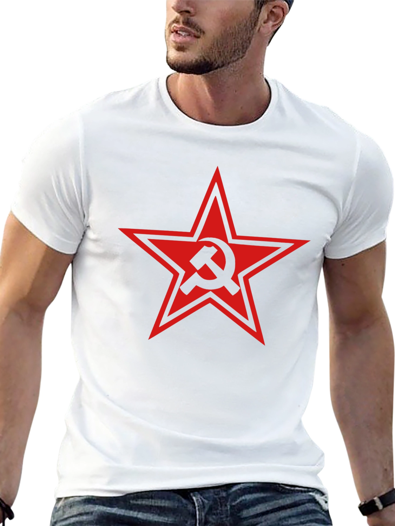 Hammer and Sickle Red Star Graphic Tee