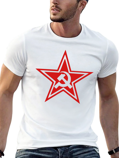 Hammer and Sickle Red Star Graphic Tee