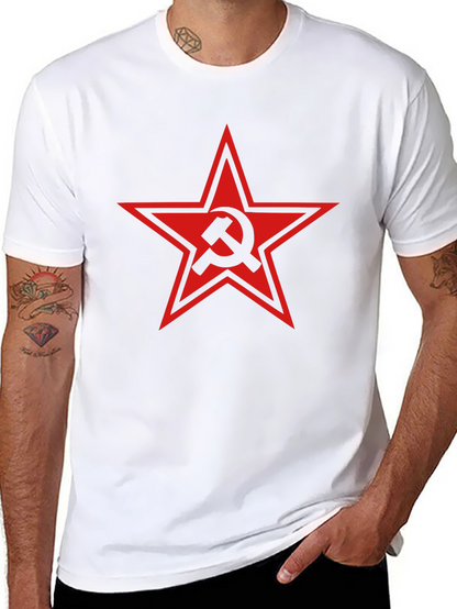 Hammer and Sickle Red Star Graphic Tee