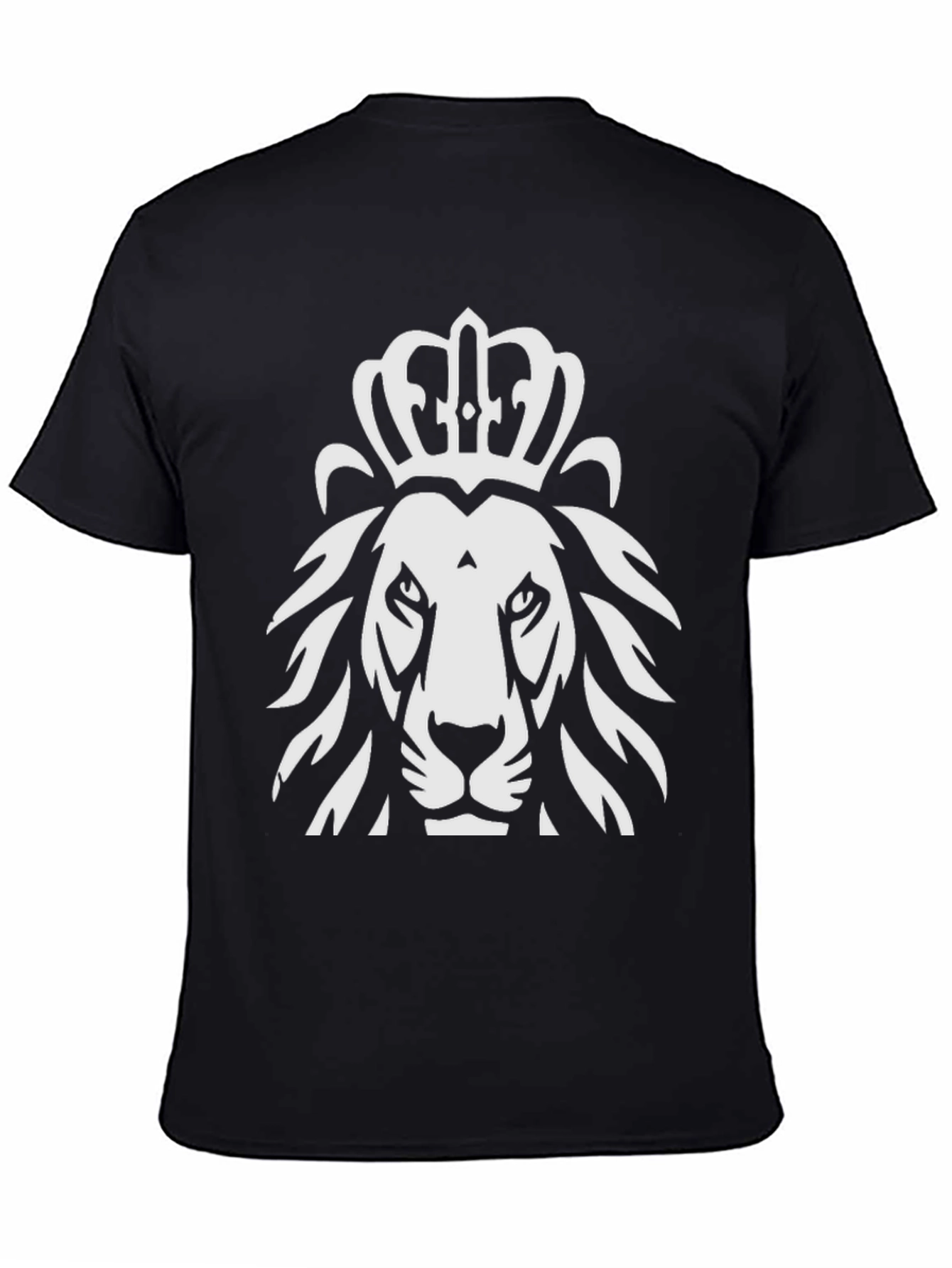 Crowned Lion Graphic Tee - Black