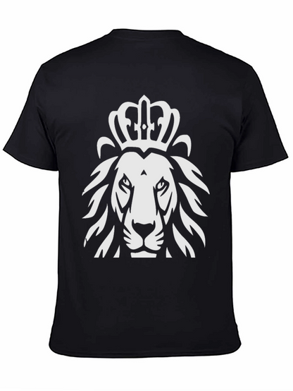 Crowned Lion Graphic Tee - Black