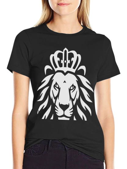 Crowned Lion Graphic Tee - Black