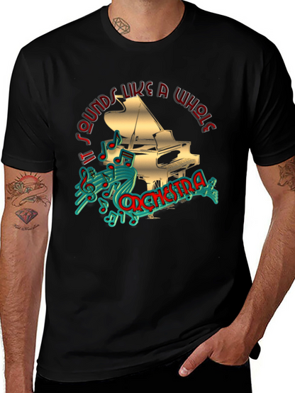 Piano Orchestra Graphic Tee - Musicians Black T-Shirt