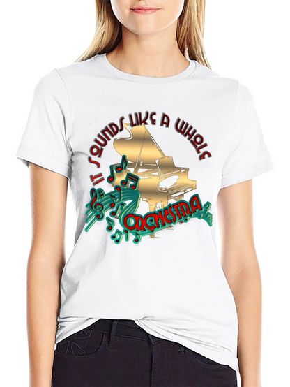 Piano Orchestra Graphic Tee - Musicians Black T-Shirt