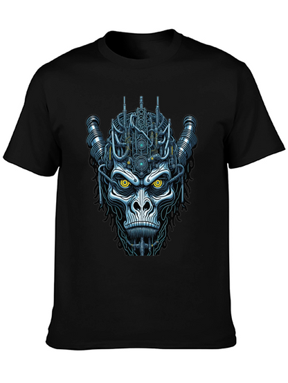 Cyberpunk Gorilla Graphic Tee - Unique Sci-Fi Design