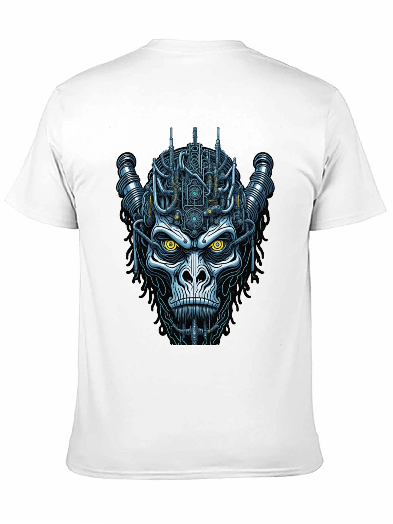 Cyberpunk Gorilla Graphic Tee - Unique Sci-Fi Design