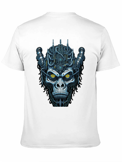 Cyberpunk Gorilla Graphic Tee - Unique Sci-Fi Design