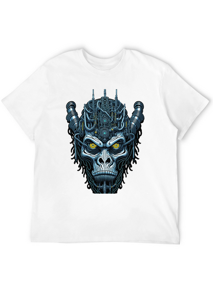 Cyberpunk Gorilla Graphic Tee - Unique Sci-Fi Design