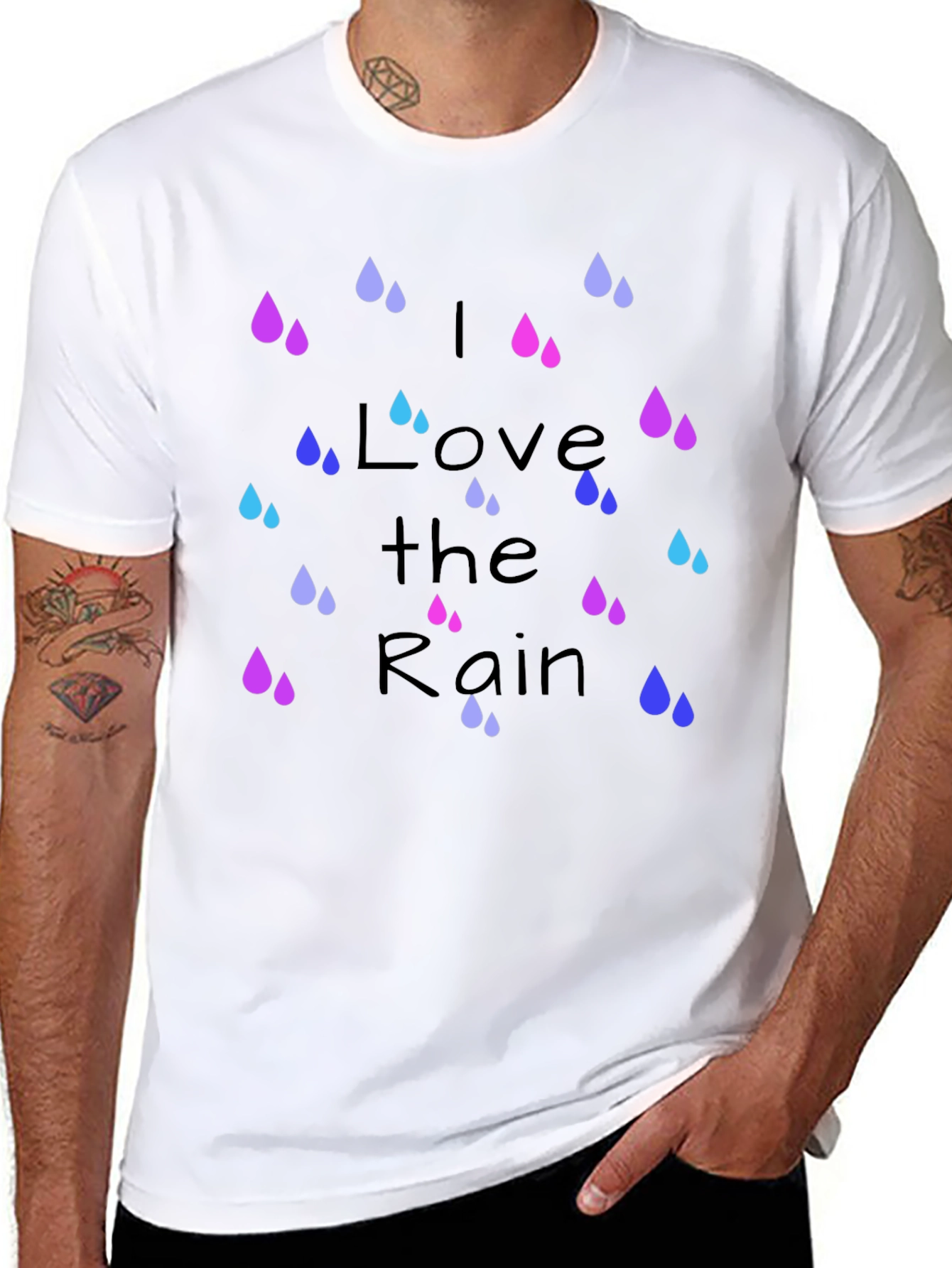 I Love The Rain Graphic T-Shirt