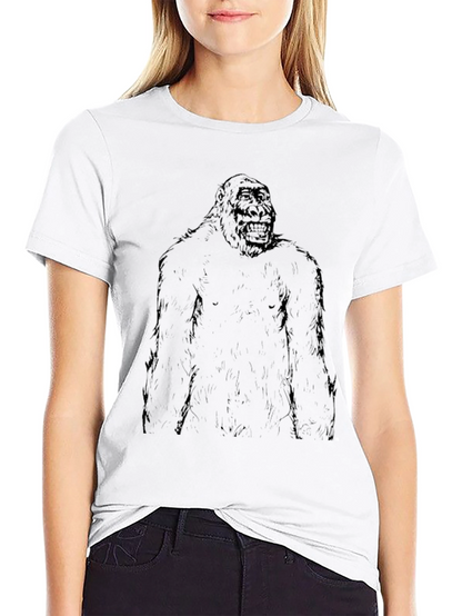 Gorilla Graphic Print Black T-Shirt