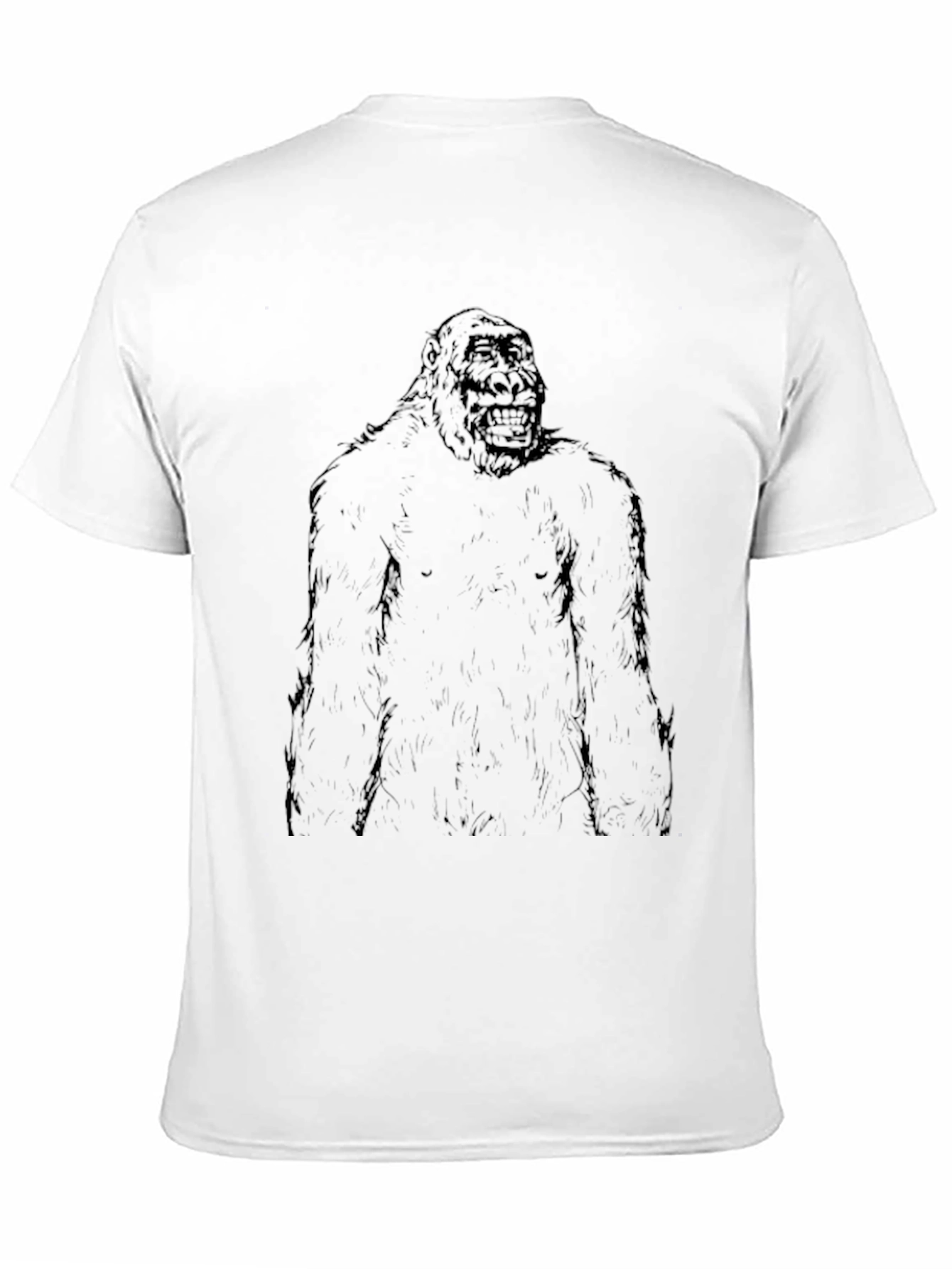 Gorilla Graphic Print Black T-Shirt