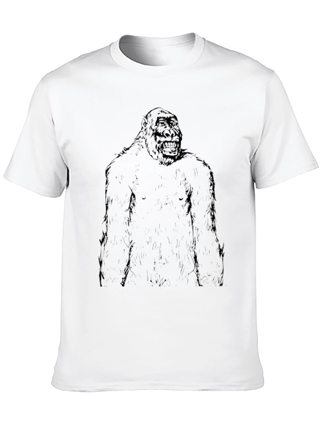 Gorilla Graphic Print Black T-Shirt