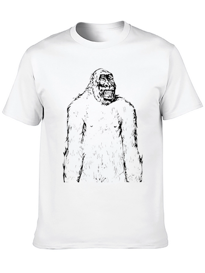Gorilla Graphic Print Black T-Shirt