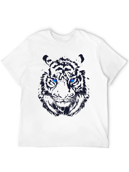 Black Tiger Graphic Tee - Bold Eye-Catching Design