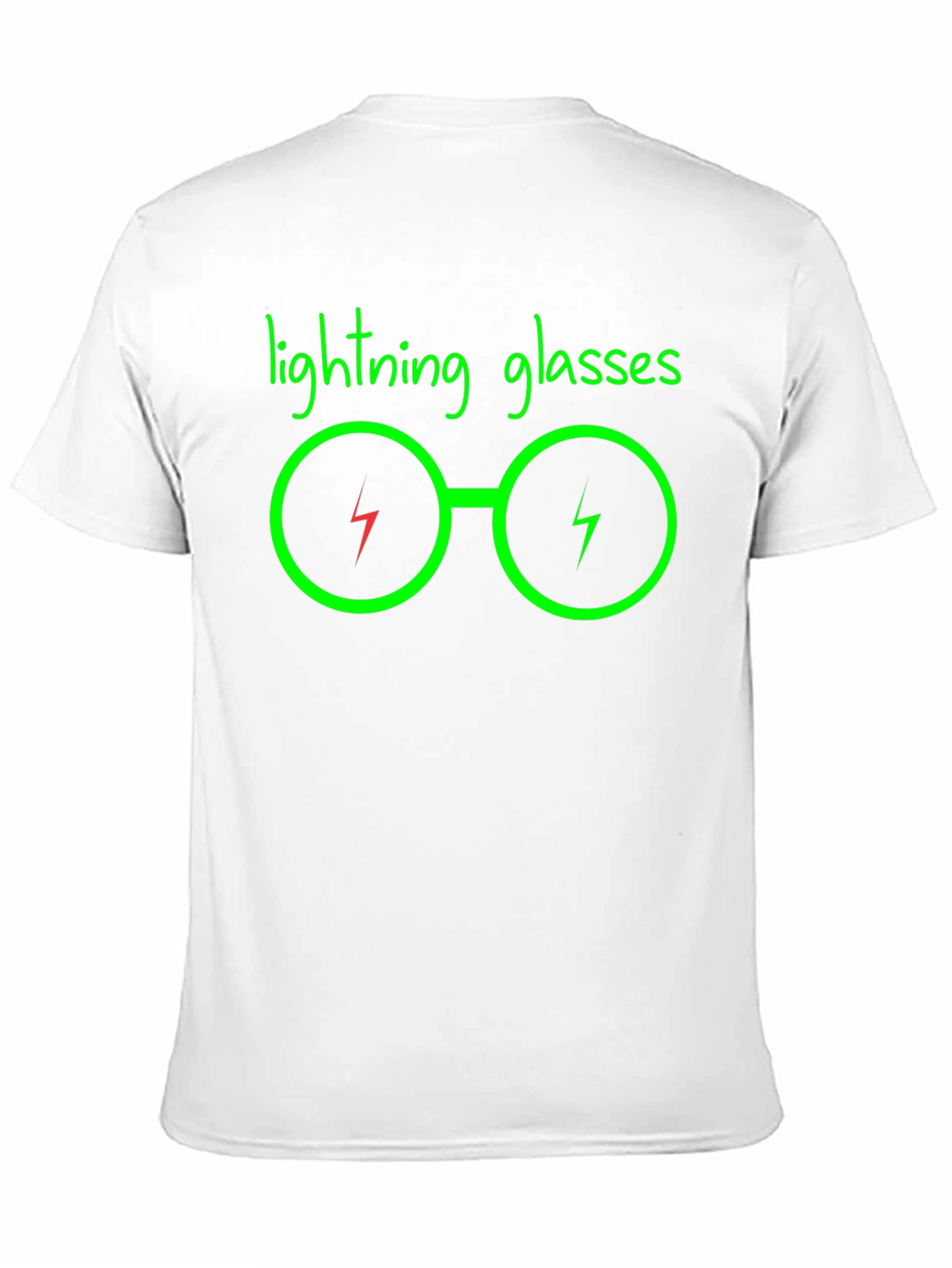 Lightning Glasses Graphic Black T-Shirt