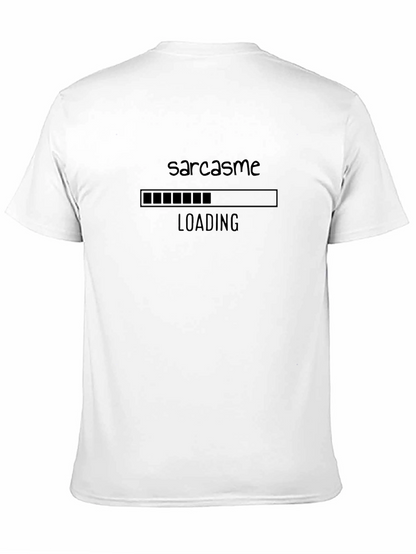 Sarcasm Loading Black T-Shirt - Mens Graphic Tee